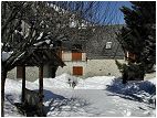 Cour du g&icirc;te en hiver
