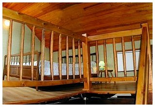 Mezzanine avec vue sur les sommets 